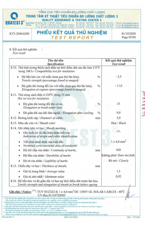 Chứng nhận - Cáp Chống Cháy An Toàn - Công Ty TNHH An Toàn